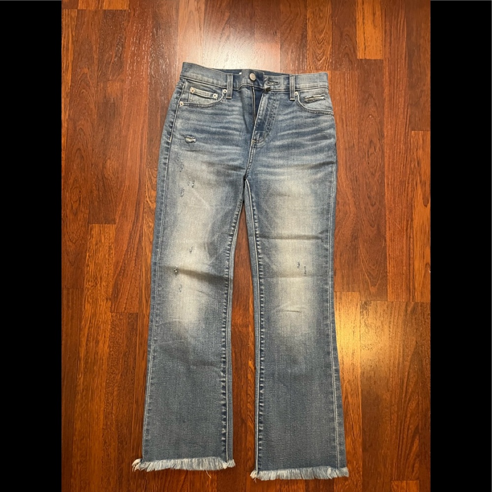 PISTOLA- Cropped frayed jeans- Size 25
